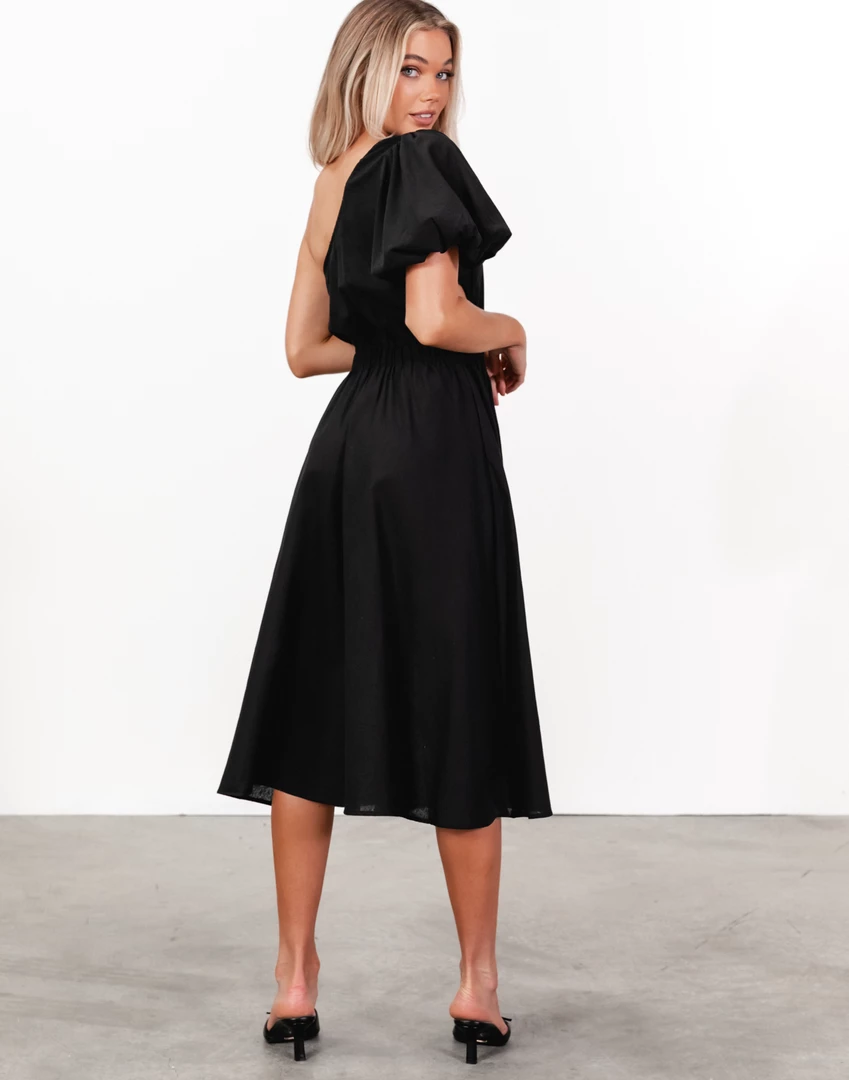 Pink Diamond Becca Midi Dress (Black) 3 Pink Diamond Becca Midi Dress (Black)