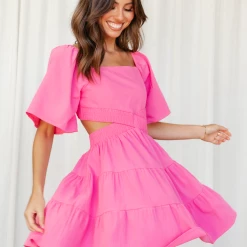 Charcoal Clothing Allysa Mini Dress (Pink) Dresses