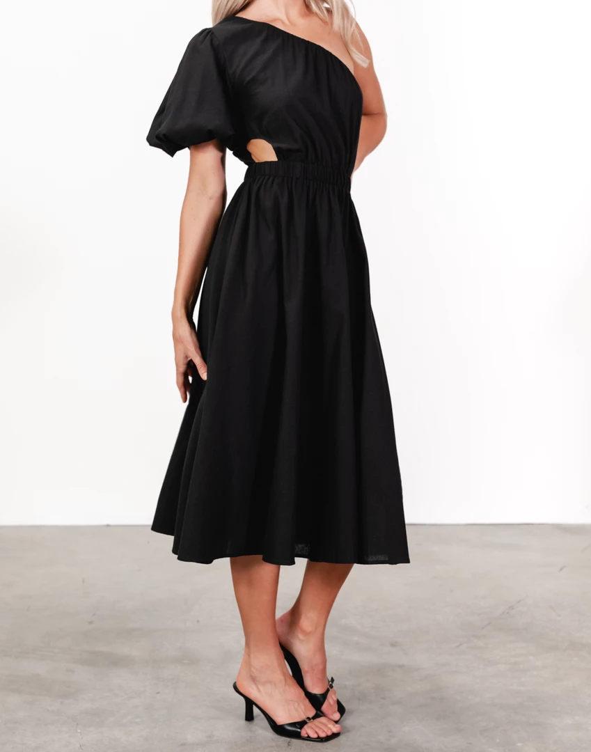 Pink Diamond Becca Midi Dress (Black) 4 Pink Diamond Becca Midi Dress (Black)