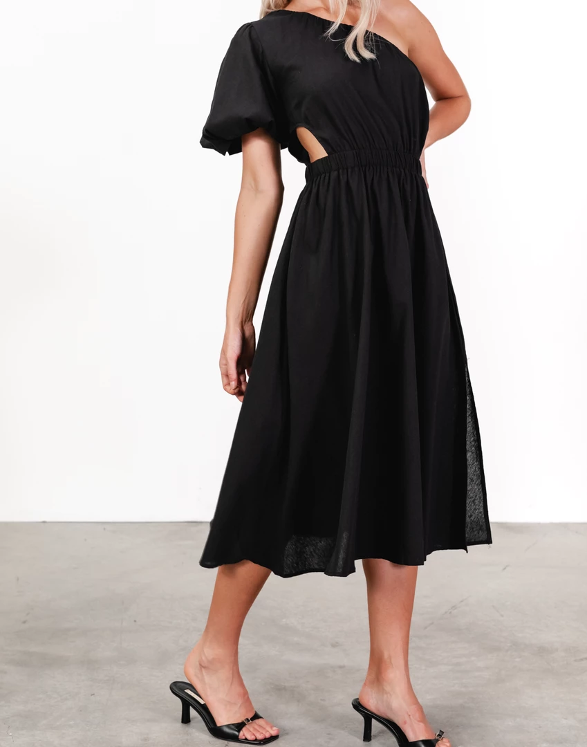Pink Diamond Becca Midi Dress (Black) 1 Pink Diamond Becca Midi Dress (Black)