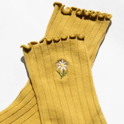 Charcoal Clothing Daisy Socks (Mustard) Charcoal Exclusives
