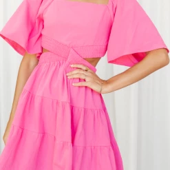 Charcoal Clothing Allysa Mini Dress (Pink) Dresses