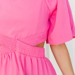 Charcoal Clothing Allysa Mini Dress (Pink) Dresses