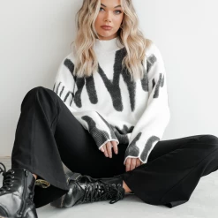 Charcoal Clothing Ashtyn Knit Jumper (Black)