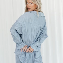Charcoal Clothing Sweet Serenity Shirt (Steel Blue) New Arrivals 11 Charcoal Clothing Sweet Serenity Shirt (Steel Blue) New Arrivals