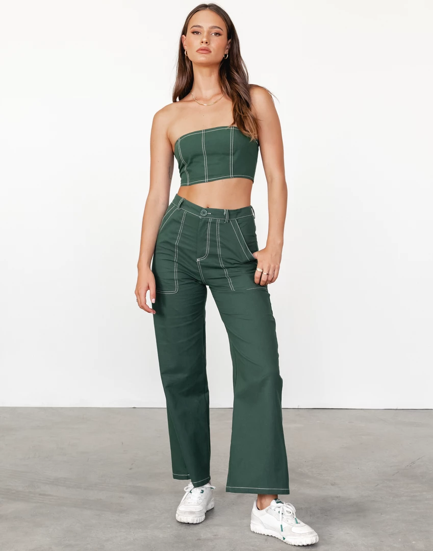 Into Fashion Vivienne Crop Top (Emerald) 7 Into Fashion Vivienne Crop Top (Emerald)