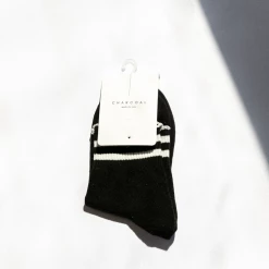 Charcoal Clothing Charcoal Exclusives Dixie Socks (Black/White)