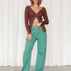 Red Berry Amora Long Sleeve Top (Brown)