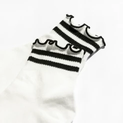 Charcoal Clothing Dixie Socks (White/Black) Charcoal Exclusives