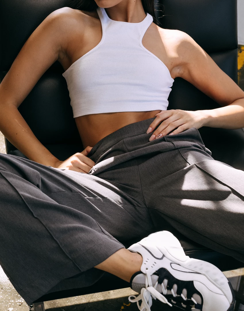 Charcoal Clothing Off Duty Tank Top (White) 7 Charcoal Clothing Off Duty Tank Top (White)