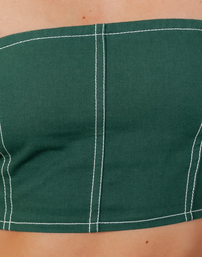 Into Fashion Vivienne Crop Top (Emerald) 8 Into Fashion Vivienne Crop Top (Emerald)