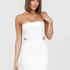 Luvalot Lightning Mini Dress (White)