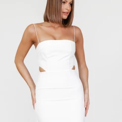 Luvalot Lightning Mini Dress (White)