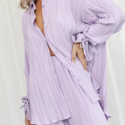 Charcoal Clothing New Arrivals Sweet Serenity Shirt (Lilac)