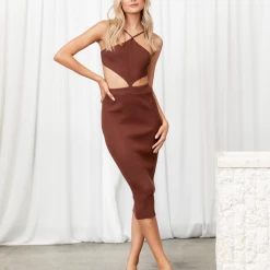 My Girl Irys Midi Dress (Brown) Dresses 11 My Girl Irys Midi Dress (Brown) Dresses