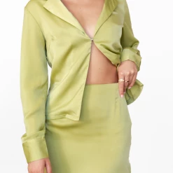 Into Fashion Joanna Mini Skirt (Olive)