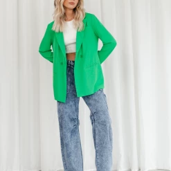 Into Fashion Vienna Blazer (Green)