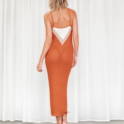 Charcoal Clothing Reina Maxi Dress (Beige) Dresses