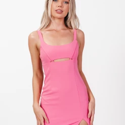 Sweet Accicia Freesia Mini Dress (Pink) 10 Sweet Accicia Freesia Mini Dress (Pink)