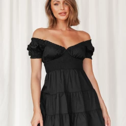 Into Fashion Kendra Mini Dress (Black)