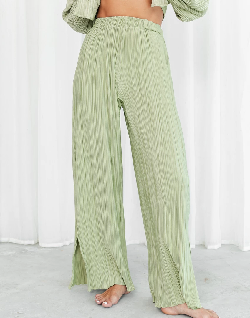 Charcoal Clothing New Arrivals Sweet Serenity Pants (Sage) 4 Charcoal Clothing New Arrivals Sweet Serenity Pants (Sage)