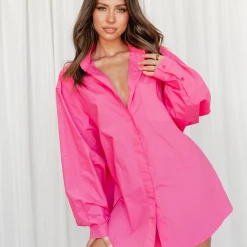 Charcoal Clothing South Beach Shirt (Hot Pink) Tops