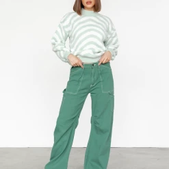 Paper Heart Huxley Knit Jumper (Sage) New Arrivals