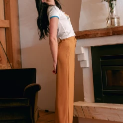 Into Fashion Bottoms Debut Pants (Mustard)