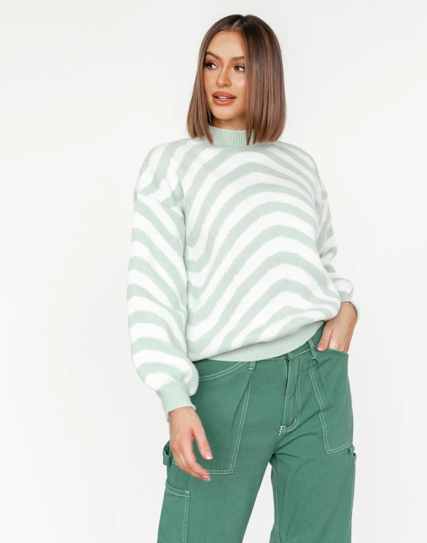 Paper Heart Huxley Knit Jumper (Sage) New Arrivals 5 Paper Heart Huxley Knit Jumper (Sage) New Arrivals