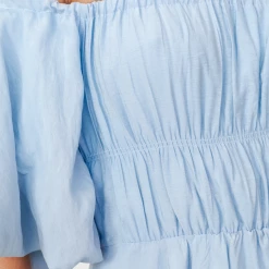 Charcoal Clothing Harlee Mini Dress (Blue) Dresses