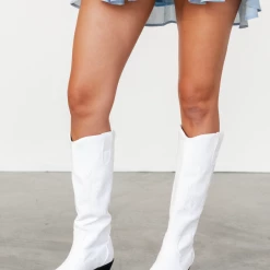 Therapy Shoes Bonnie Cowboy Boots (White) 11 Therapy Shoes Bonnie Cowboy Boots (White)