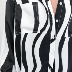 Charcoal Clothing Sets + Co-ords Zita Shirt (Black/White)