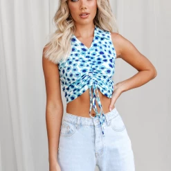 Redberry Ally Top (Blue Floral) Tops 12 Redberry Ally Top (Blue Floral) Tops