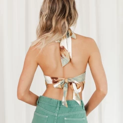 Into Fashion Gabbie Crop Top (Print) New Arrivals