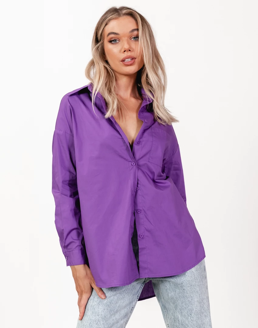 Into Fashion Tops Charlotte Shirt (Purple) 5 Into Fashion Tops Charlotte Shirt (Purple)