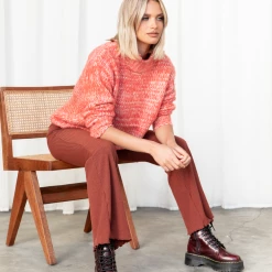 Pink Diamond Elisha Knit Jumper (Red)