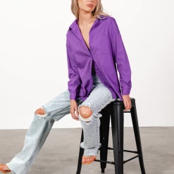 Into Fashion Tops Charlotte Shirt (Purple)