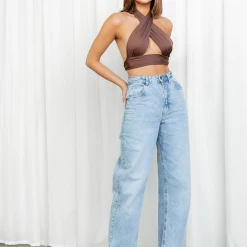 8 Birdies Tops Maddison Top (Brown)