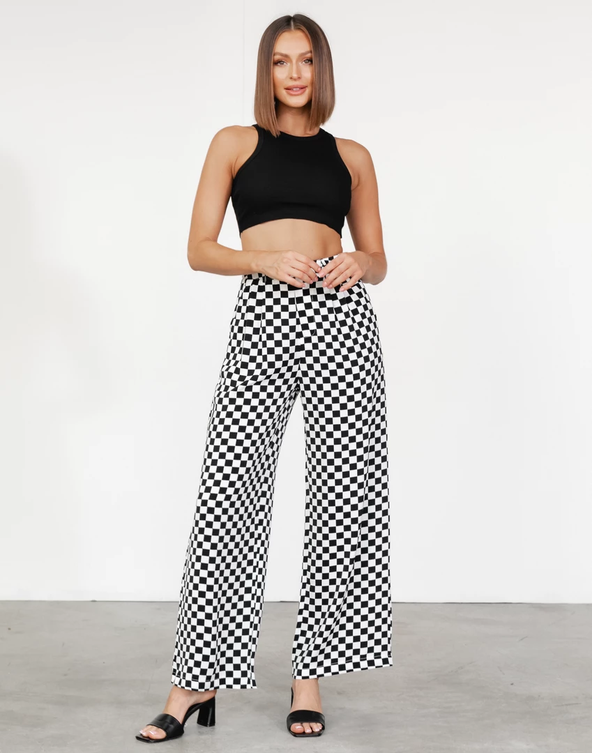 Thanne Ashton Pants (Black Check) 4 Thanne Ashton Pants (Black Check)
