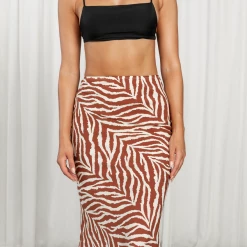 Rumor Bottoms On The Run Midi Skirt