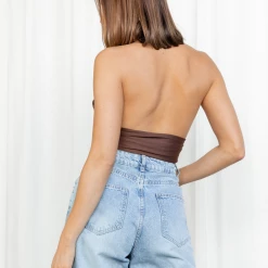 8 Birdies Tops Maddison Top (Brown)