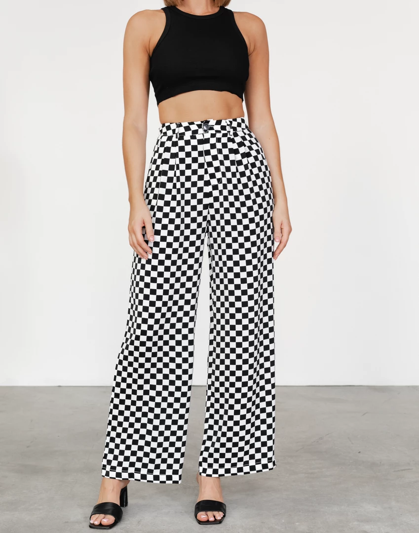 Thanne Ashton Pants (Black Check) 2 Thanne Ashton Pants (Black Check)
