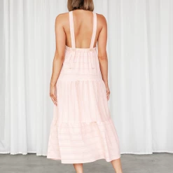 Mint Vanilla Sydnee Midi Dress (Rust)