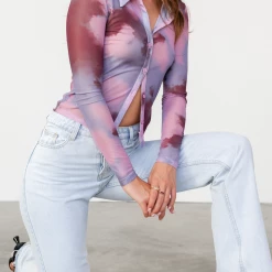 Into Fashion Oaklynn Top (Purple) Tops