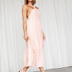 Mint Vanilla Sydnee Midi Dress (Rust)