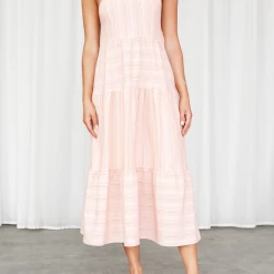 Mint Vanilla Sydnee Midi Dress (Rust)