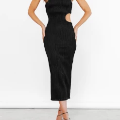 Alive Girl Catie Midi Dress (Black) New Arrivals