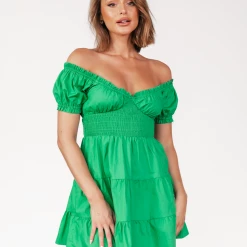 Into Fashion Kendra Mini Dress (Green) Dresses