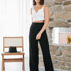 Charcoal Clothing New Girl Pants (Black) Bottoms