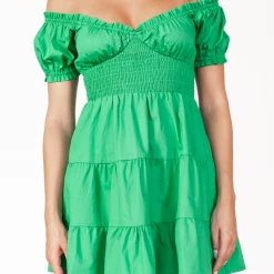 Into Fashion Kendra Mini Dress (Green) Dresses